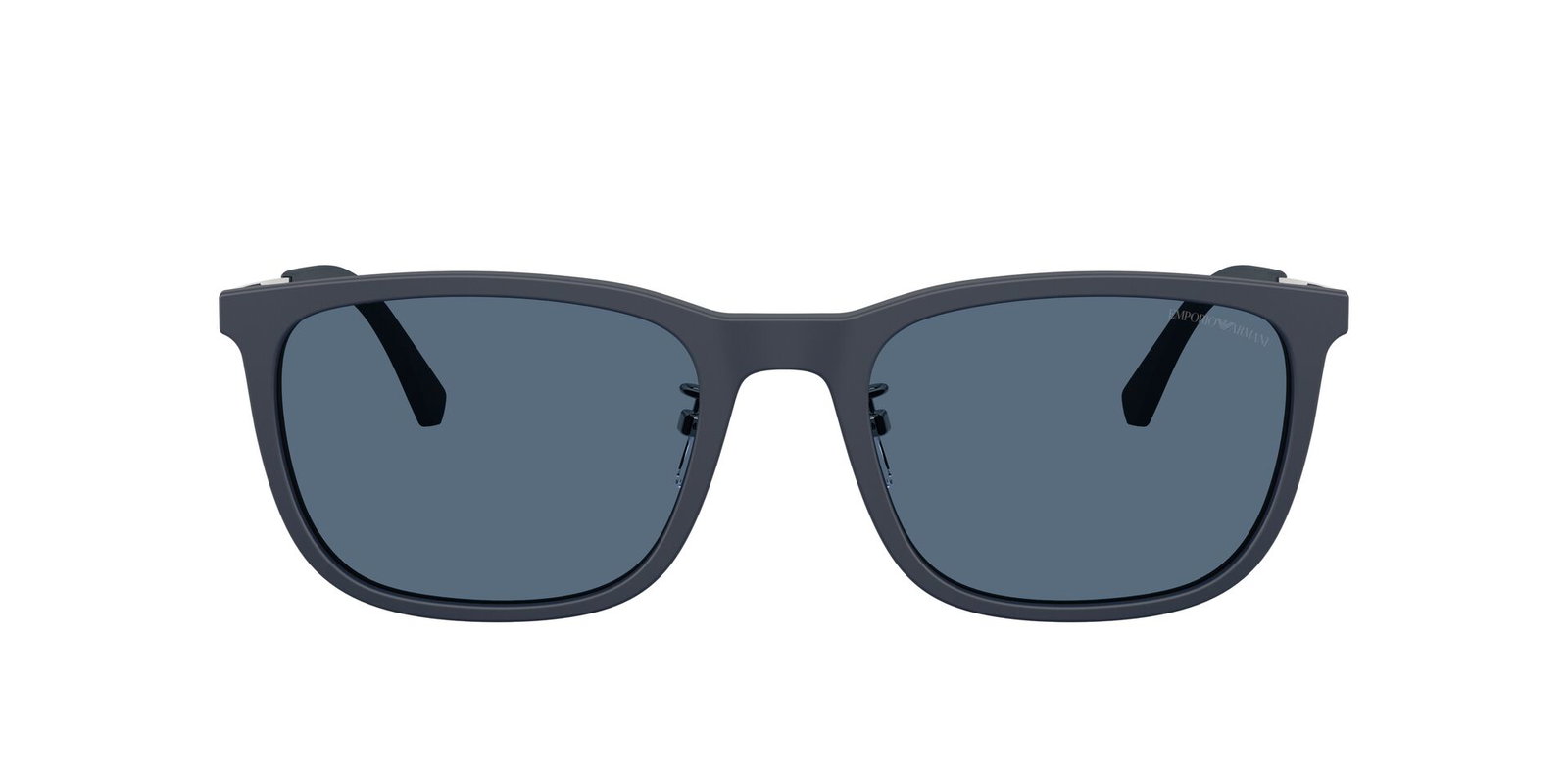 Das Bild zeigt die Emporio Armani Sonnenbrille EA4275D in mattblau von vorne.